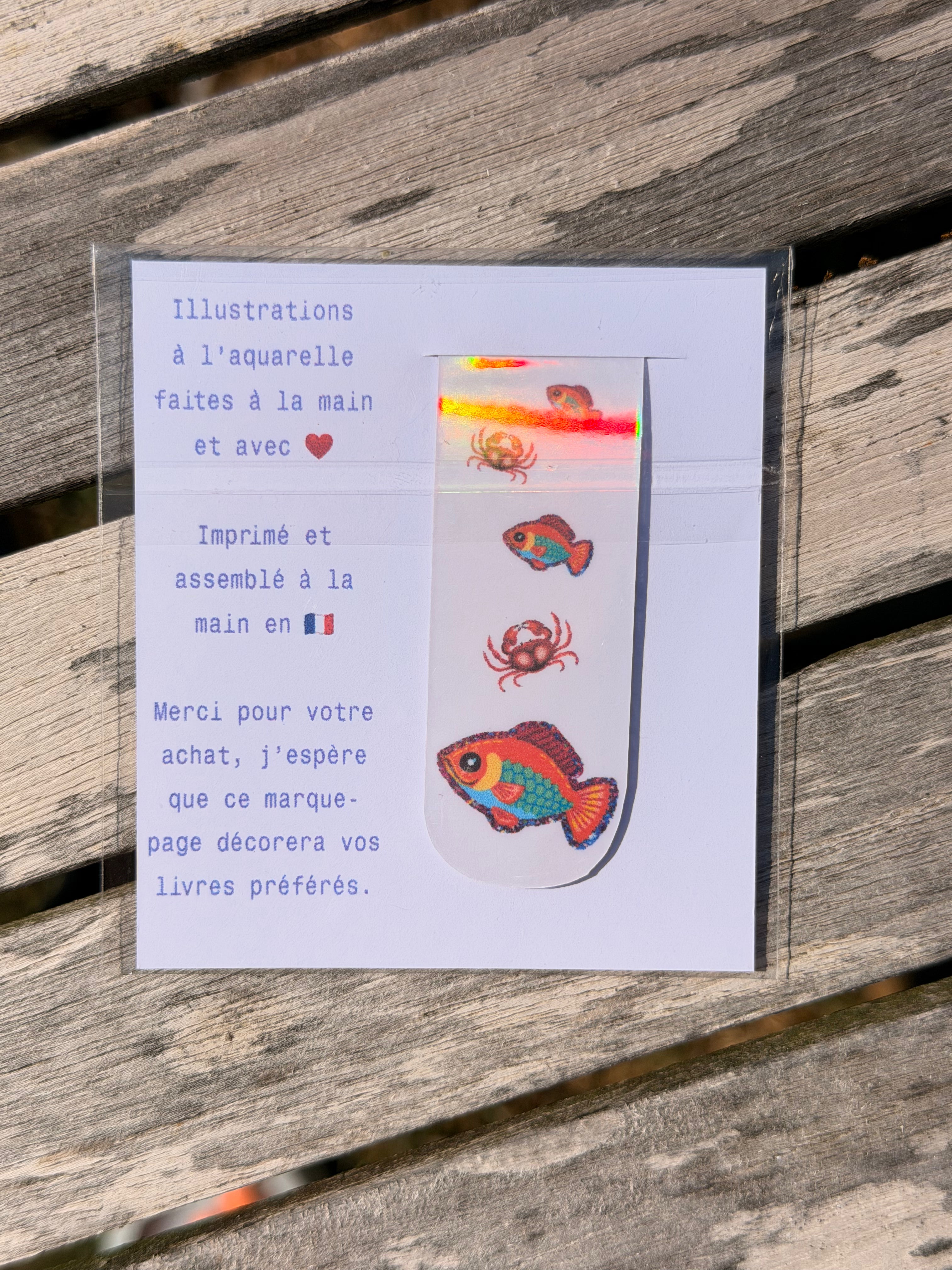 Marque-Page Magnétique Poisson