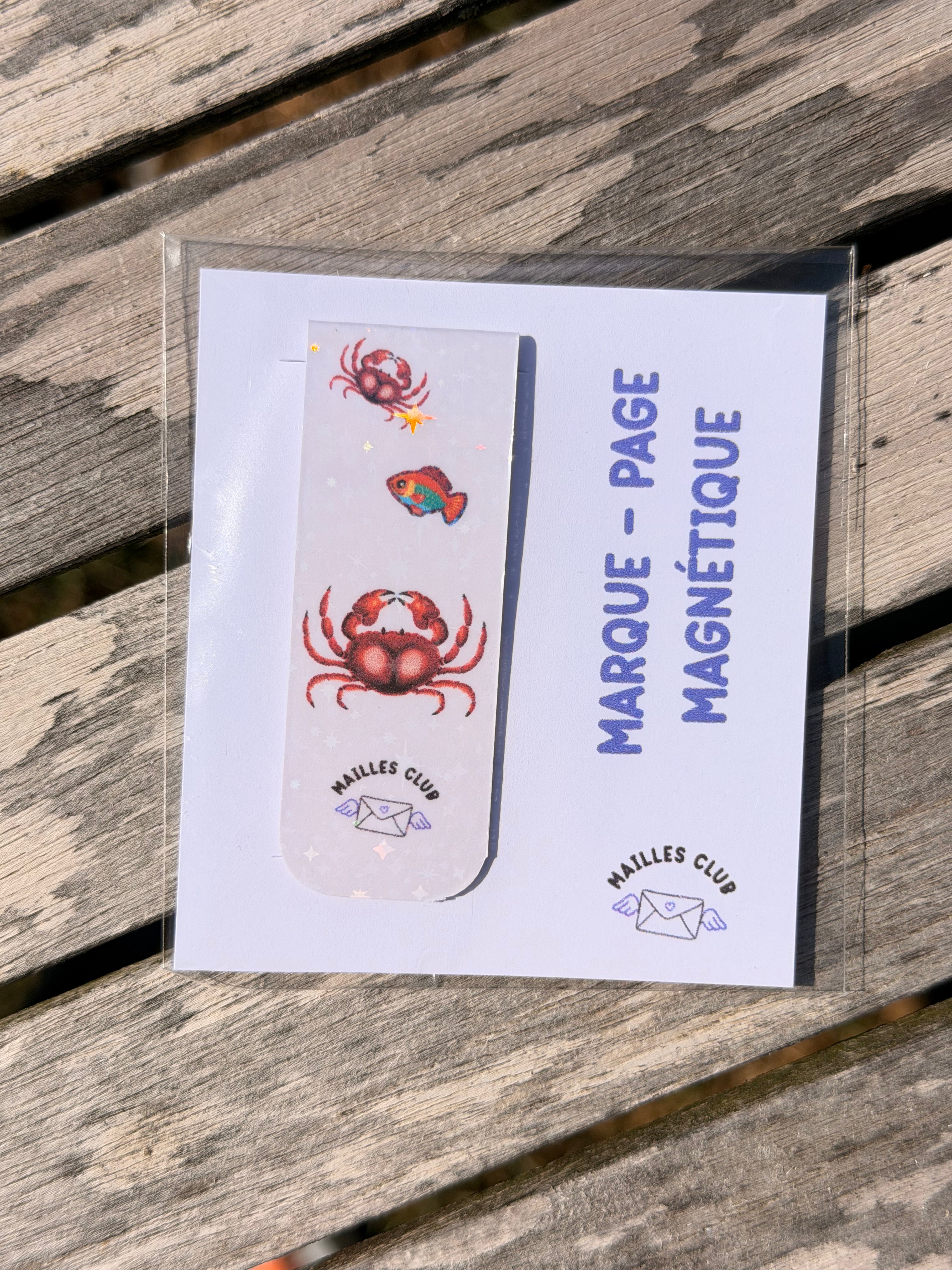 Marque-Page Magnétique Crabe