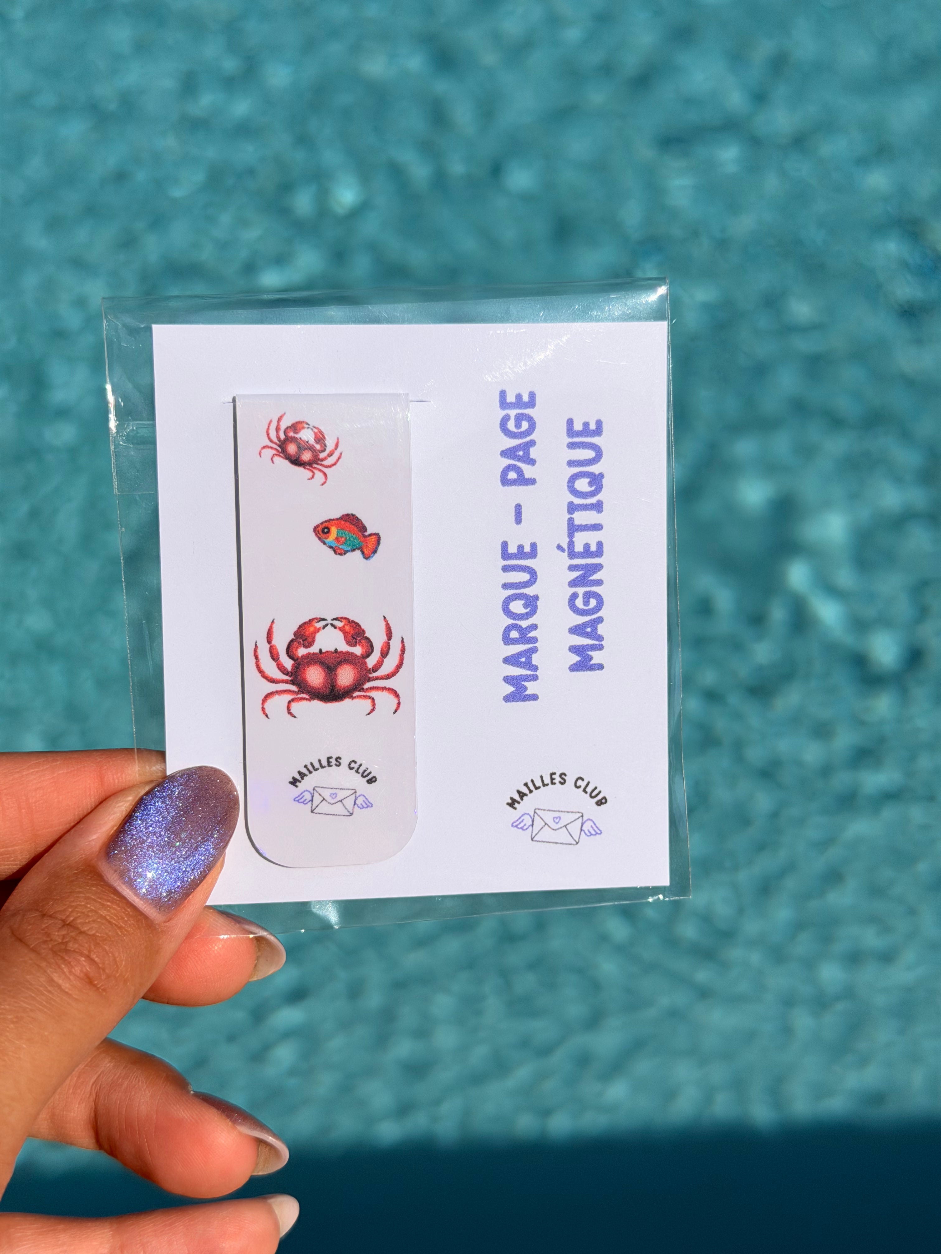 Marque-Page Magnétique Crabe